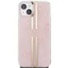 Guess IML 4G Gold Stripe tok iPhone 15 Plus / 14 Plus - rózsaszín - 1. kép