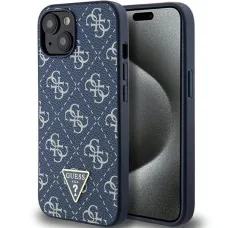 Guess 4G Triangle Metal Logo tok iPhone 15 Plus / 14 Plus - kék