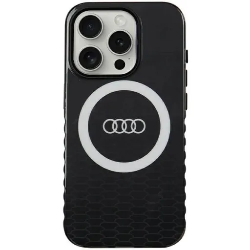 Audi IML Big Logo MagSafe tok iPhone 15 Pro - fekete