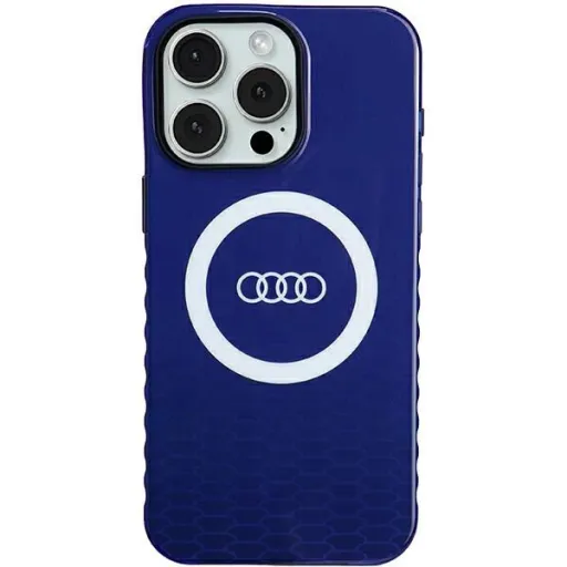 Audi IML Big Logo MagSafe tok iPhone 15 Pro Max - kék