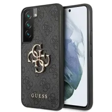 Guess GUHCS22S4GMGGR S901 S22 szürke tok 4G Big Metal Logo