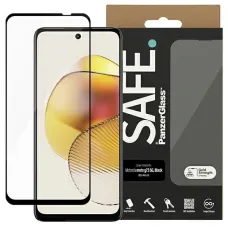 SAFE by PanzerGlass Ultra-Széles Illeszkedésű Edzett Üveg Motorola Moto G73 5G készülékhez - Fekete Kerettel üvegfólia