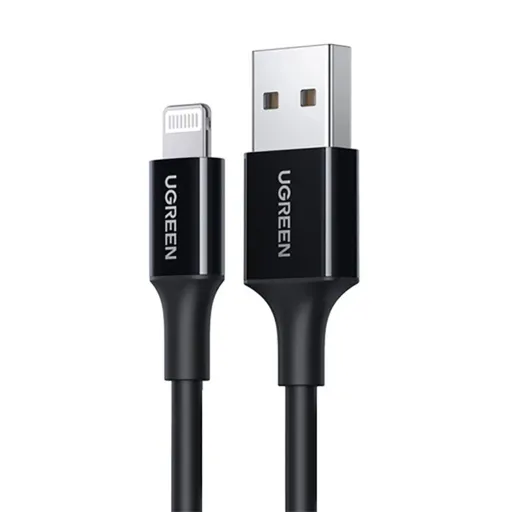 Ugreen US155 80822 USB-A / Lightning MFi 2.4A kábel 1m - fekete