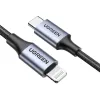 Ugreen US304 60759 Lightning - USB-C 2.0 MFi kábel 1 m - szürke - 1. kép