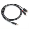 Ugreen AV102 10513 kábel 3,5 mm-es mini jack (apa) / 2RCA (apa) 5 m - szürke - 2. kép