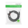 Ugreen AV102 10513 kábel 3,5 mm-es mini jack (apa) / 2RCA (apa) 5 m - szürke - 3. kép