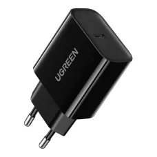Ugreen USB fali töltő Type C 20W Power Delivery fekete (10191)