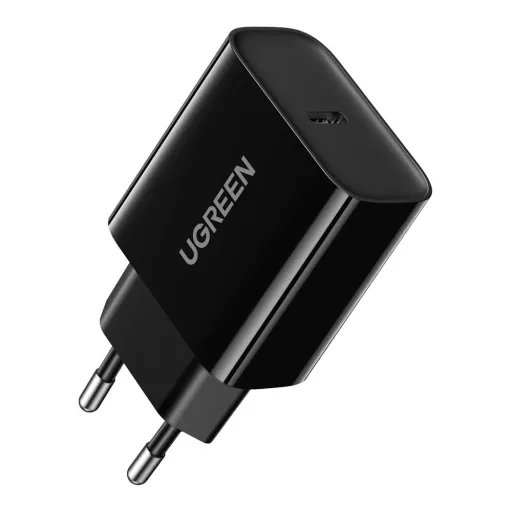 Ugreen USB fali töltő Type C 20W Power Delivery fekete (10191)