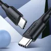 Ugreen US286 USB-C - USB-C PD QC 3A 480Mb/s kábel 1.5m - fekete - 1. kép