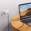 Ugreen US323 szögletes USB-C - USB-C PD QC kábel 60W 3A 2m - fekete - 2. kép