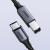 Ugreen US370 45106 nyomtató kábel USB-C / USB-B 2m - fekete - 0. kép