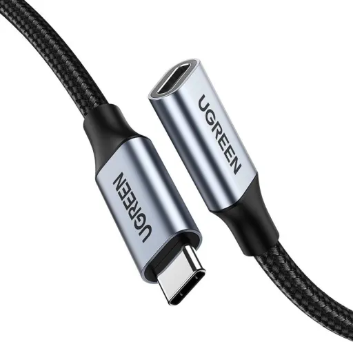 Ugreen US372 80810 USB-C - USB-C PD QC kábel 100W 5A 10Gbps 0.5m - szürke