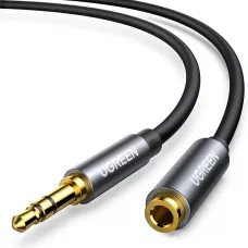 Ugreen AV118 10538 kábel 3.5 mm mini jack (férfi) / 3.5 mm mini jack (női) 5m - ezüst