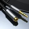 Ugreen AV118 10538 kábel 3.5 mm mini jack (férfi) / 3.5 mm mini jack (női) 5m - ezüst - 3. kép