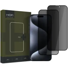 Hofi Anti Spy Glass Pro+ 2 darabos Privacy üvegfólia iPhone 16 Pro készülékhez