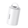 Baseus PocketGo Pro turista pumpa levegő leeresztő funkcióval és LED zseblámpával - fehér - 2. kép