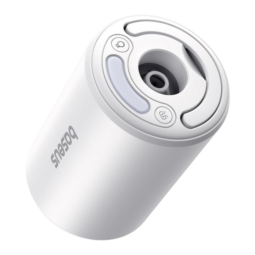Baseus PocketGo Pro turista pumpa levegő leeresztő funkcióval és LED zseblámpával - fehér