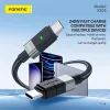 Foneng Cable XS03 - Type C to Type C - PD 240W 2 méter fekete - 1. kép