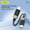 Foneng Cable XS03 - Type C to Type C - PD 240W 2 méter fekete - 2. kép