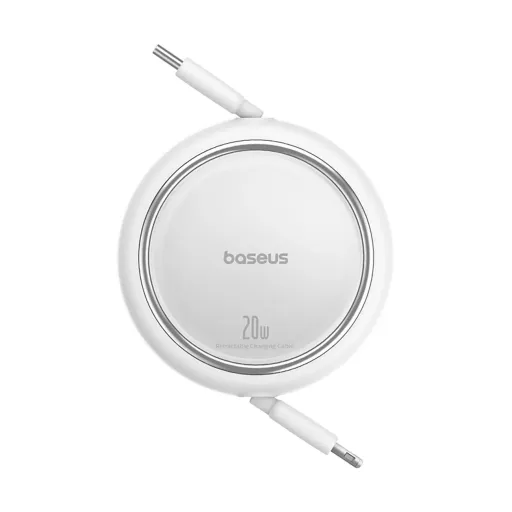 Baseus Free2Pull visszahúzható USB-C / Lightning kábel 20W 1m - fehér