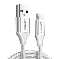 Ugreen US290 60153 USB-A / micro USB 2.4A kábel 2m - fehér