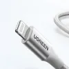 Ugreen US304 70523 USB-C / Lightning MFi kábel 1m - ezüst - 4. kép