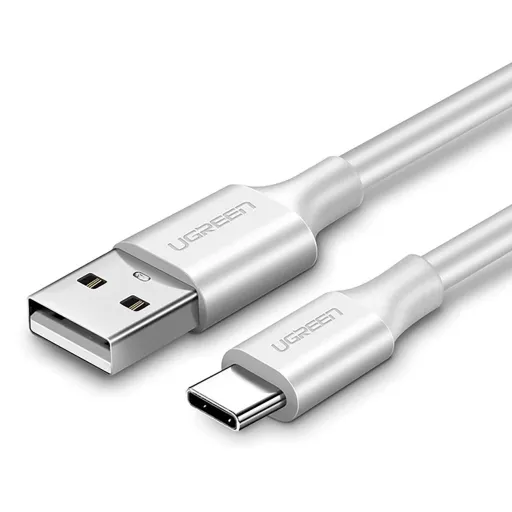 Ugreen US287 60119 USB-A / USB-C 3A kábel 0,25 m - fehér