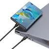 Baseus Flash Series Ⅱ Gyors töltő kábel 2 az 1-ben USB-C - 2xUSB-C 100W 1.5m fekete - 1. kép