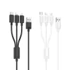 HOCO kábel 3 az 1-ben USB A - Lightning / Micro USB / Type-C 2A X76 1 m fehér - 1. kép