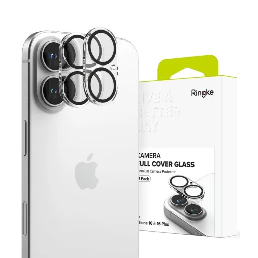 Ringke Camera Protector 2 darabos üvegfólia iPhone 16 / 16 Plus átlátszó