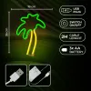 Neon LED Lámpa PALM zöld narancs NNE04 Neolia - 3. kép