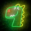 Neon PLEXI LED JURASSIC DÍNÓ zöld FLNJ02 Forever Light - 2. kép