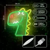 Neon PLEXI LED JURASSIC DÍNÓ zöld FLNJ02 Forever Light - 4. kép