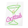 Neon PLEXI LED COCKTAILS rózsaszín zöld FPNE02X Forever Light - 0. kép