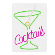 Neon PLEXI LED COCKTAILS rózsaszín zöld FPNE02X Forever Light