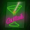 Neon PLEXI LED COCKTAILS rózsaszín zöld FPNE02X Forever Light - 2. kép