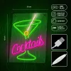 Neon PLEXI LED COCKTAILS rózsaszín zöld FPNE02X Forever Light - 3. kép