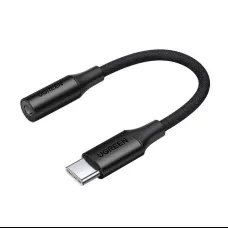 Ugreen AV161 fejhallgató adapter mini jack 3.5 mm (női) / USB-C (férfi) 10 cm - fekete