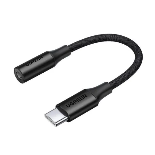 Ugreen AV161 fejhallgató adapter mini jack 3.5 mm (női) / USB-C (férfi) 10 cm - fekete