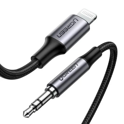 Ugreen kábel AUX MFI Lightning audio kábel - 3.5 mm mini jack 1 m szürke (70509)