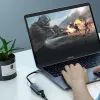 Ugreen külső hálózati adapter RJ45 - USB Type C (1000 Mbps / 1 Gbps) Gigabit Ethernet szürke (CM199) - 1. kép