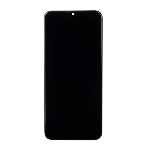 LCD kijelző + Érintőegység + Előlap Samsung A035G Galaxy A03 Fekete