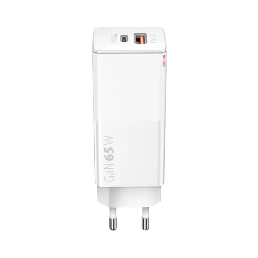 Forever Core PD+ QC 3.0 GaN töltő 1x USB 1x USB-C 65W fehér