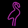 Neon LED Fény Flamingo Rózsaszín Denevér + USB FLNE18 Forever Light - 0. kép