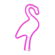 Neon LED Fény Flamingo Rózsaszín Denevér + USB FLNE18 Forever Light