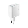 Forever TC-06-20AC PD QC töltő 1x USB-C 1x USB 20W fehér - 1. kép