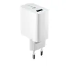 Forever TC-06-65AC GaN PD QC töltő 1x USB-C 1x USB 65W fehér - 2. kép