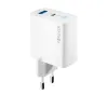 Forever TC-06-65AC GaN PD QC töltő 1x USB-C 1x USB 65W fehér - 3. kép