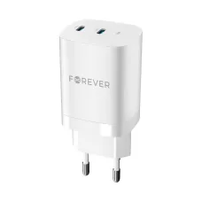 Forever TC-05-35CC GaN PD QC töltő 2x USB-C 35W fehér