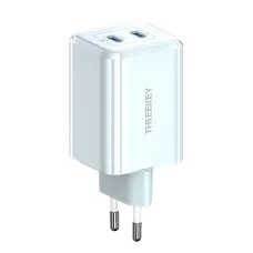 THREEKEY fali töltő TK111 PD 35W 2x USB-C kék